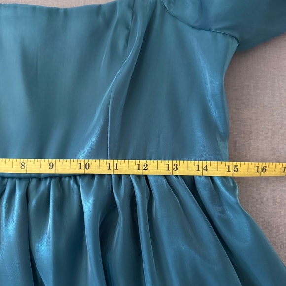 🔥CLEAR OUT🔥 NWT Teal Babydoll Dress Women’s Size Large - Picture 7 of 8